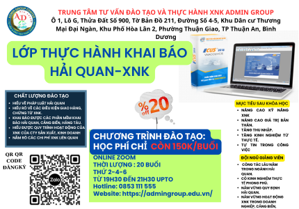 KHAI GIẢNG LỚP THỰC HÀNH KHAI BÁO HẢI QUAN- KHAI GIẢNG 17/2